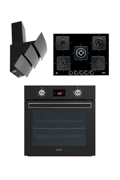 ukinox SİYAH ANKASTRE SET (NOVA/ARES70/VEGA60) ürün görseli 1