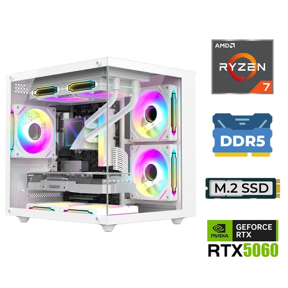 Xaser Elite X90 Ryzen 7 7800X3d 16Gb Ddr5 Ram 1Tb M.2 Nvme Ssd 8Gb