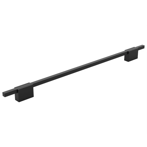Boyut Siyah Metal 224 mm Mobilya Kolu Aksesuarı Uzun Dolap Kulpları Mutfak Çekmece Kulbu Kapak Kulbu ürün görseli 1