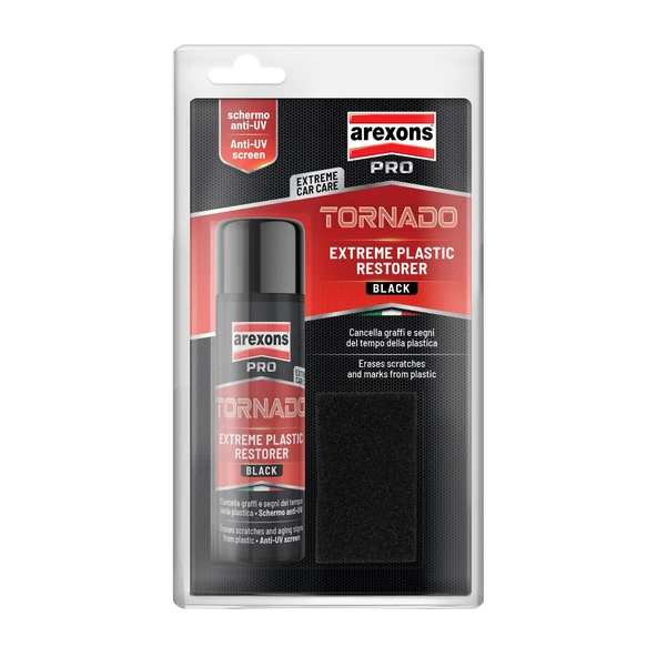 Arexons Pro Tornado - Extreme Plastik Yenileyici Siyah 125 ml ürün görseli 1
