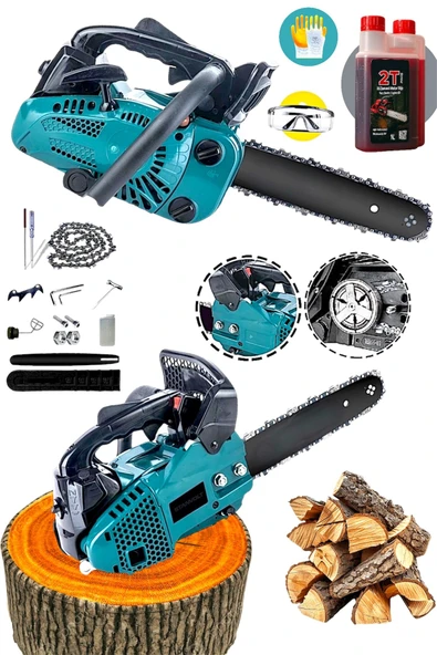 Pro Mini Benzinli Testere Ağaç Odun Dal Budama Ve Kesme Testeresi Hızar Motoru 25 cc ürün görseli 1