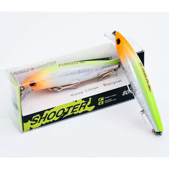 Fubelo Shooter 8cm 10gr Sinking Maket Balık  Orange ürün görseli 1