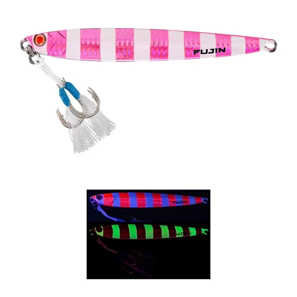 Fujin Valhalla Darksea 80gr Metal Jig Yem  MT47 Sakura Zebra Glow ürün görseli 1