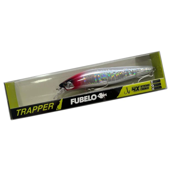 Fubelo Trapper 9.9cm 17gr Sinking Maket Balık  Kırmızı Kafa ürün görseli 1
