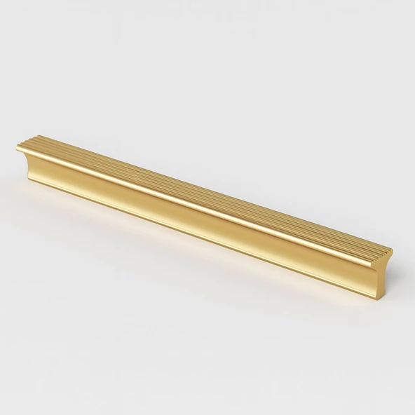 Foça Gold Metal 320 mm Uzun Mobilya Kolu Çekmece Dolap Kulpları Mutfak Dolabı Kapak Kulbu ürün görseli 1
