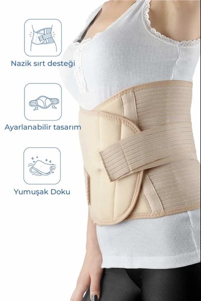 Babyjem Doğum Sonrası Balenli Korse Ten L-XL ürün görseli 1