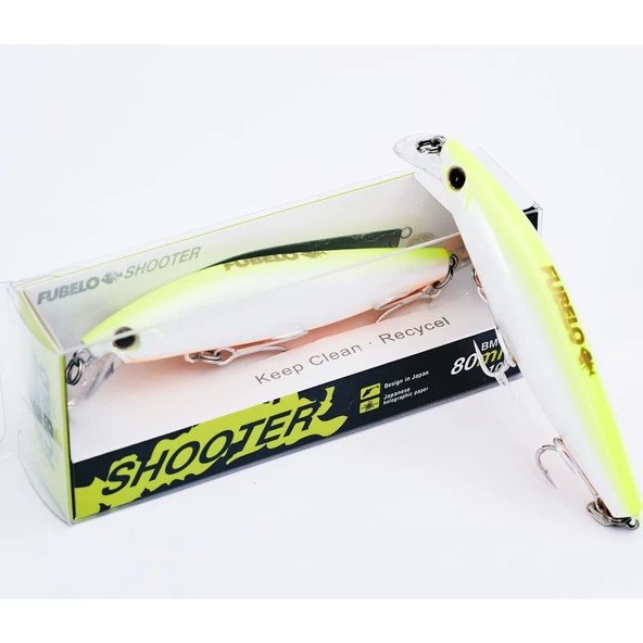 Fubelo Shooter 8cm 10gr Sinking Maket Balık  Limon ürün görseli 1