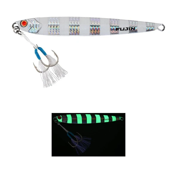 Fujin Valhalla Darksea 100gr Metal Jig Yem  MT04 Zebra Glow ürün görseli 1