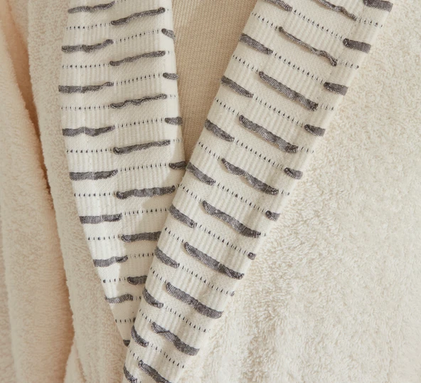 Karaca Home Dena Aile Banyo Seti Off White - Resim 6