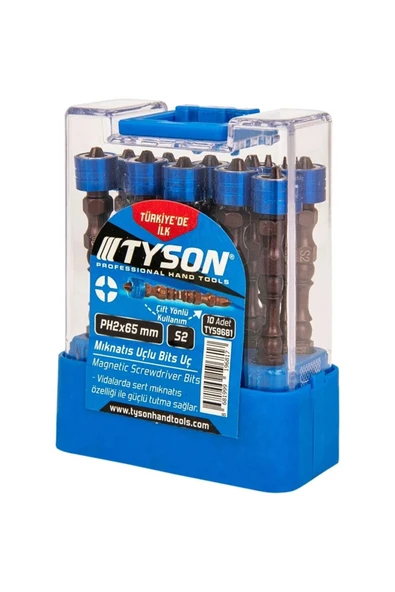 TYSON BİTS UÇ PH 2X65 ÇİFT YÖN 10 adet ürün görseli 1