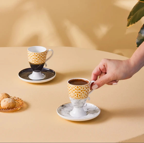Karaca Goblet 6 Kişilik Kahve Fincanı 80 ml ürün görseli 1