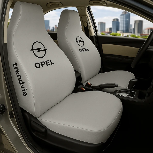 Opel Uyumlu Gri Renk Ön ve Arka Servis Tipi Oto Koltuk Kılıfı Takımı ürün görseli 1