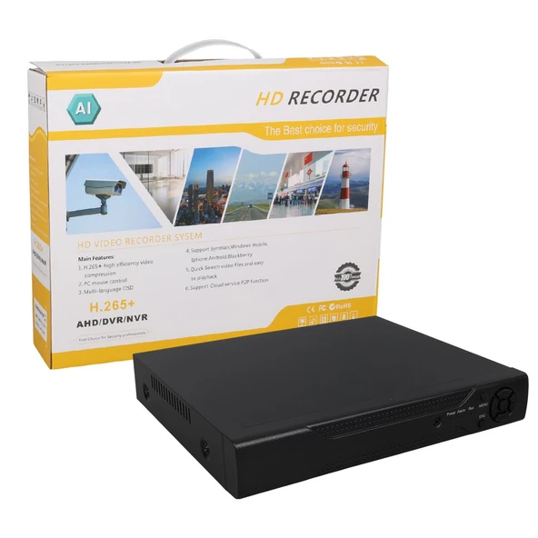Powermaster PM-12181 AHD-ANALOG-TVI-CVI 1080N 5MP Destekli 8 Kanal Dvr-Xvr Kayıt Cihazı ürün görseli 1