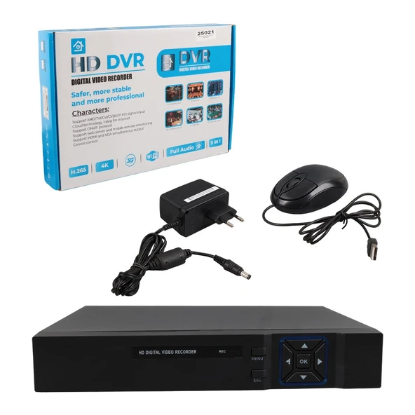 PowerMaster KC-25021 4K 9 Kanal 8MP H265+ NVR Kayıt Cihazı ürün görseli 1