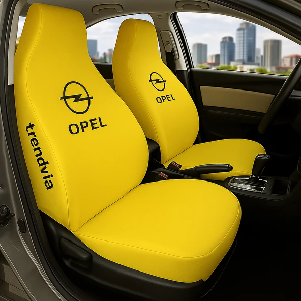 Opel Uyumlu Sarı Renk Ön ve Arka Servis Tipi Oto Koltuk Kılıfı Takımı ürün görseli 1