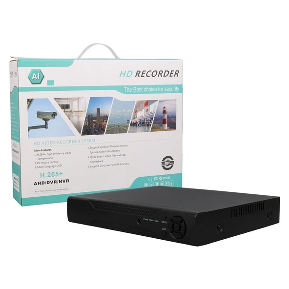PowerMaster PM-12180 4 Kanal 5MP Destekli 1080N H265 Xmeye Video Çıkışlı DVR/XVR Kayıt Cihazı ürün görseli 1