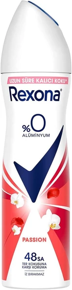 Rexona Kadın Sprey Deodorant Passion%0 Alüminyum 150 ml ürün görseli 1