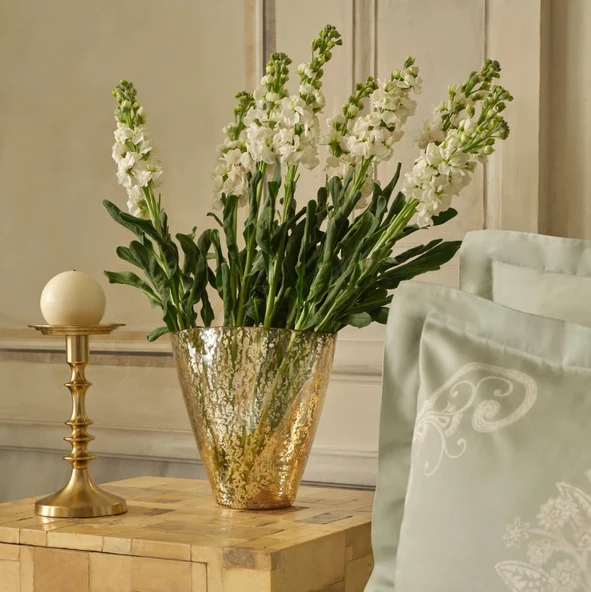 Karaca Home Jolie Vazo Gold 23X13,5X23 cm ürün görseli 1