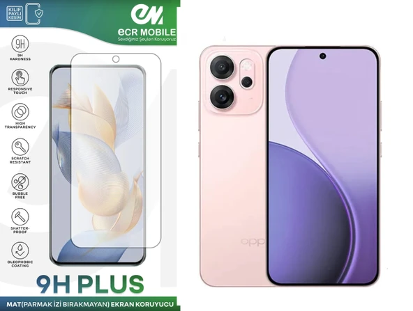 Oppo Reno 14F ile Uyumlu Ekran Koruyucu MAT Parmak İzi Bırakmayan Esnek Nano Kırılmayan ürün görseli 1