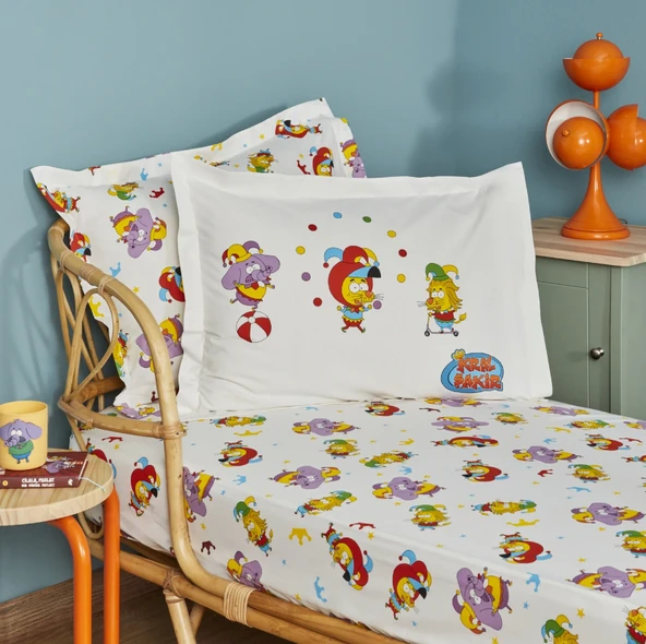 Karaca Home X Kral Şakir Circus Tek Kişilik Çarşaf Takımı ürün görseli 1