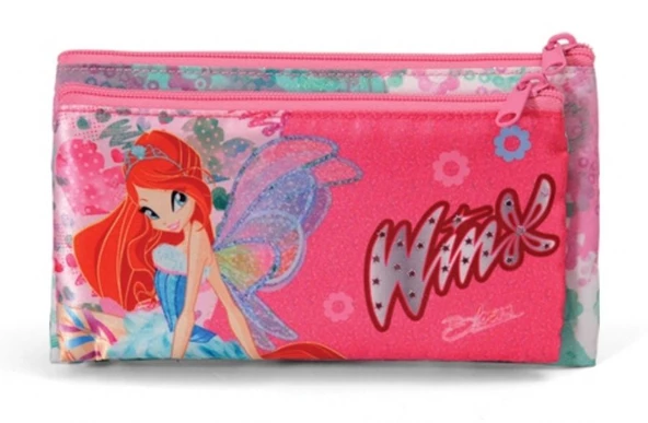 İki Bölmeli Winx Club Kalem Çantası ürün görseli 1