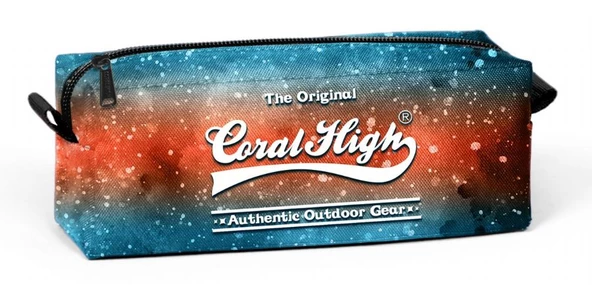 Coral High Tek Gözlü Galaksi Desenli Kalem Çantası - Kız ürün görseli 1