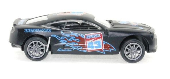 Die Cast Çek Bırak Metal Siyah Yarış Arabası 43 ürün görseli 1