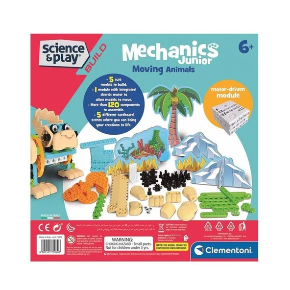75060TR Mechanics Junior Hareketli Hayvanlar- Mekanik Lab. /BilimveOyun +8 yaş ürün görseli 1