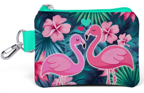 Coral High Kids Flamingo Bozuk Para Çantası - Yeşil - Kız Çocuk 21762 ürün görseli 1