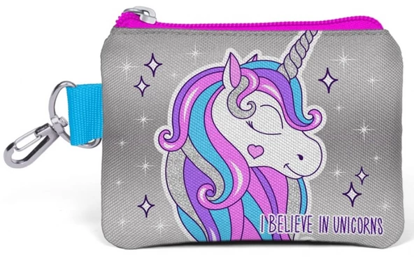 Coral High Kids Unicorn Bozuk Para Çantası - Gri - Kız Çocuk 21758 ürün görseli 1
