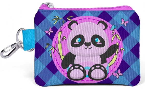 Coral High Kids Sevimli Panda Bozuk Para Çantası - Pembe / Mavi - Kız Çocuk 21759 ürün görseli 1