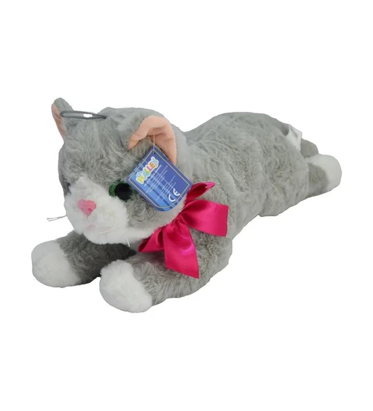 25 CM YATAK KEDİ PELUŞ - 1 Adet Stokta Olan Gönderilir ürün görseli 1