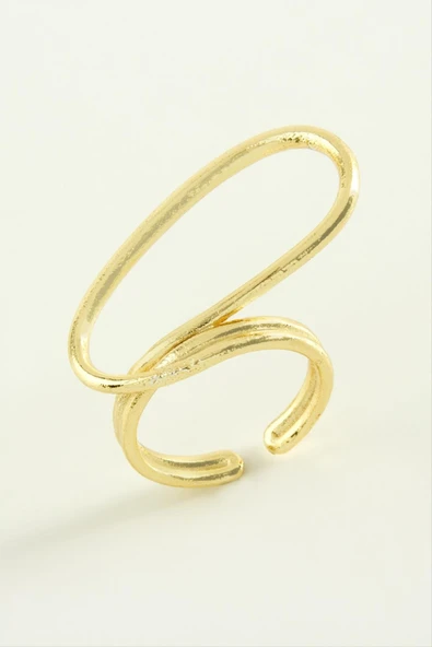 Oval Metal Yüzük ürün görseli 1