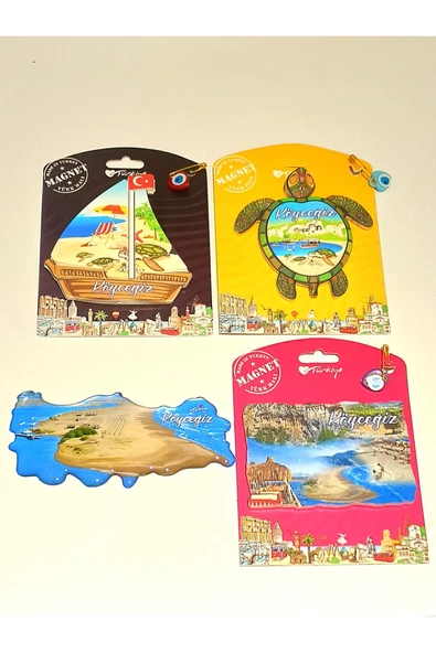 Monalisa Home 4 Adet Farklı Model Desenli Renkli Kültürel Mıknatıslı Magnet ürün görseli 1