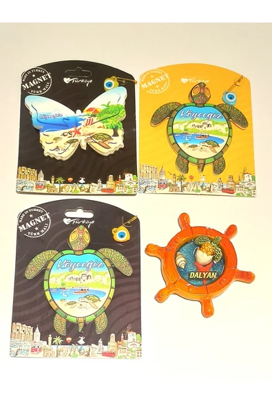 Monalisa Home 4 Adet Farklı Model Desenli Renkli Kültürel Mıknatıslı Magnet ürün görseli 1