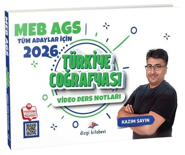 Dizgi Kitap 2026 MEB-AGS Türkiye Coğrafyası Konu Anlatımlı - Kazım Sayın Dizgi Kitap Yayınları ürün görseli 1