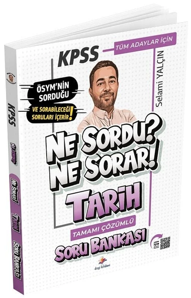 Dizgi Kitap KPSS Tarih Ne Sordu Ne Sorar Soru Bankası Çözümlü - Selami Yalçın Dizgi Kitap Yayınları ürün görseli 1