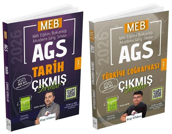 Dizgi Kitap 2026 MEB-AGS Tarih + Türkiye Coğrafyası Çıkmış Sorular 2 li Set Dizgi Kitap ürün görseli 1