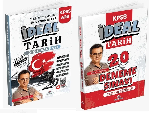 Dizgi Kitap 2026 KPSS İdeal Tarih Soru Bankası + 20 Deneme 2 li Set - Birol Yetimoğlu Dizgi Kitap Yayınları ürün görseli 1