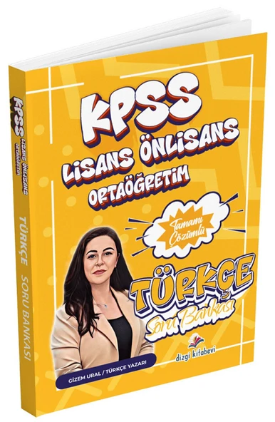 Dizgi Kitap 2026 KPSS Lisans Lise Ortaöğretim Ön Lisans Türkçe Soru Bankası Çözümlü - Gizem Ural Dizgi Kitap Yayınları ürün görseli 1