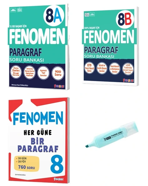 LGS 8.Sınıf Paragraf A-B Ve Her Güne Bir Paragraf Soru Bankası ürün görseli 1