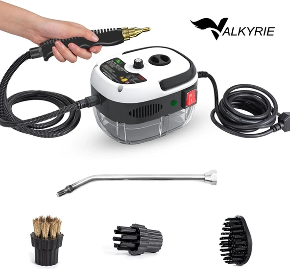 Valkyrie 2500W Yüksek Basınçlı Buharlı Temizleyici 115°C 3 Başlık Ayarlanabilir Güç Derin Temizlik Makinesi ürün görseli 1