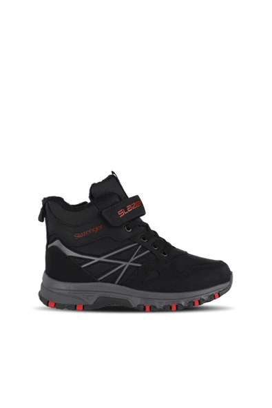 SLAZENGER NESKE Çocuk Cırt Cırtlı Siyah / Kırmızı Bot ürün görseli 1