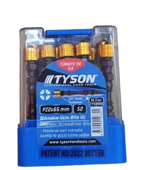 Tyson Bits Uç Pz 2x65 Mm Çift Yön 10 Adet ürün görseli 1