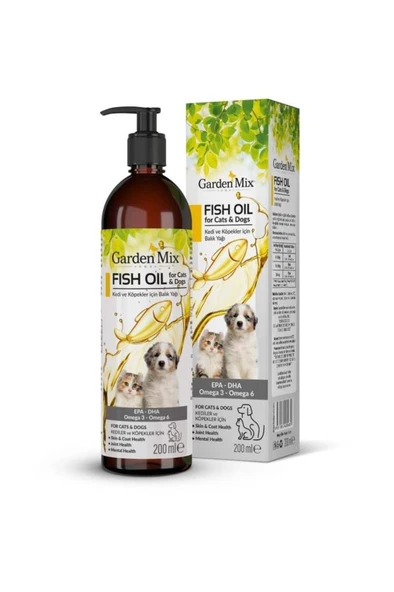 Garden Mix Kedi Ve Köpek Somon Yağı 200ml Skt: 11/2027 ürün görseli 1