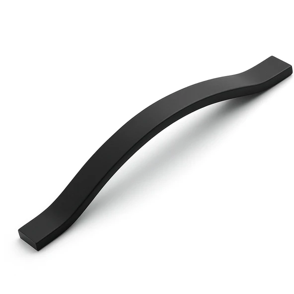 Sümbül Siyah Metal Mobilya Kulpu 192 mm Mutfak Dolabı Çekmece Kolu Gardırop Kapak Kulpları Sağlam ürün görseli 1