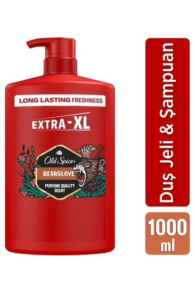 Old Spice Bearglove 3In1 Erkek Duş Jeli ve Şampuan 1000 ml XXL ürün görseli 1