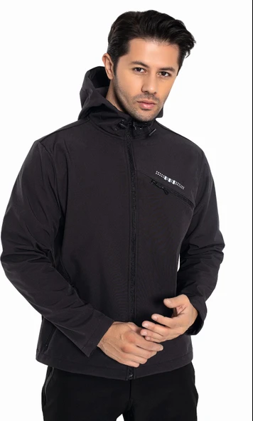 Crozwise Antrasit Erkek Su Geçirmez Softshell Outdoor Mont / Ceket - 5036-06 ürün görseli 1