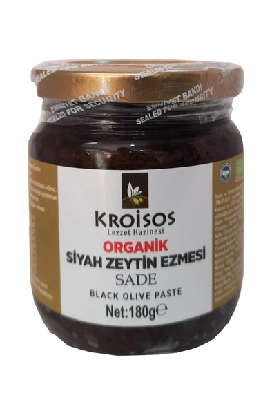 Kroisos Organik Siyah Zeytin Ezmesi 180 Gr ürün görseli 1