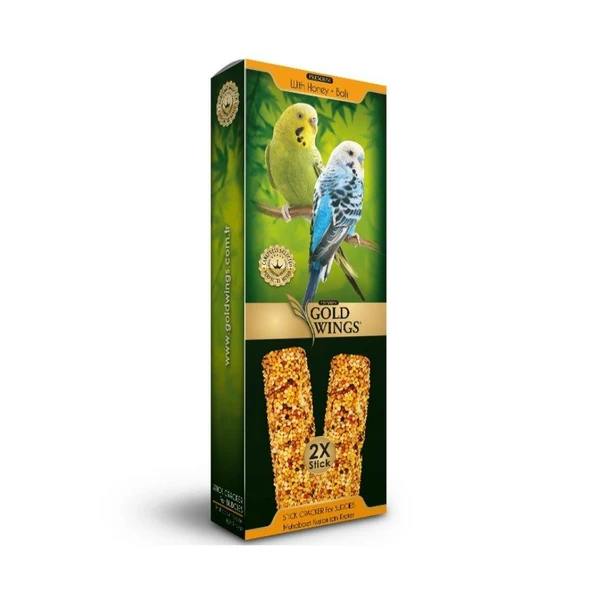 Gold Wings Premium Ballı Yetişkin Muhabbet Kuşu Krakeri 2'li ürün görseli 1
